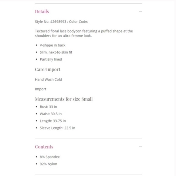 NWOT Free People Dana’s Bodycon Lace Dress - Picture 8 of 8